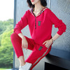 RWQ8319 大码女装品牌运动服休闲套装显瘦胖mm春秋季时尚针织两件套宽松潮 商品缩略图2