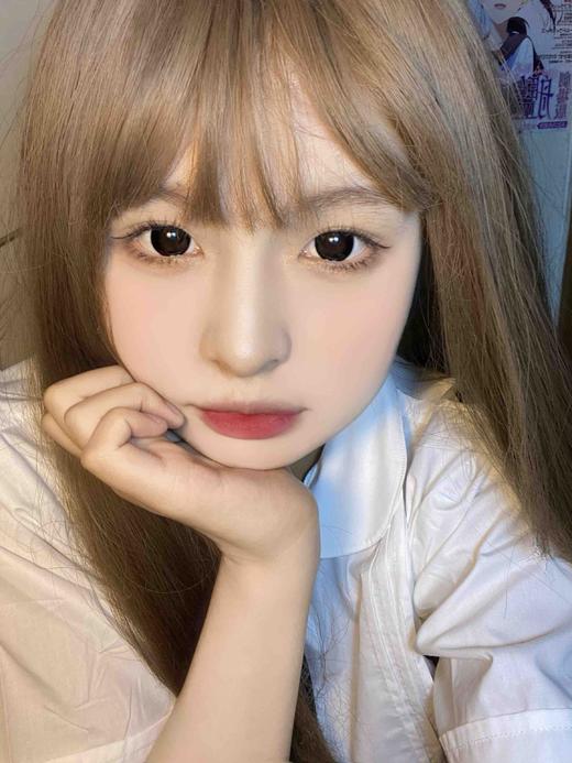 年抛 编号019  夏黑葡萄 sheepcon  大直径14.5 着色14.4 （同品牌多副更划算 选款色板在详情页)黑色美瞳 大黑片 超级大美目黑 | 很大很大 眼睛不大不要买！ 商品图12