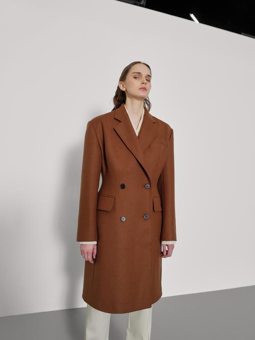 立体收腰双排扣大衣 商品图1