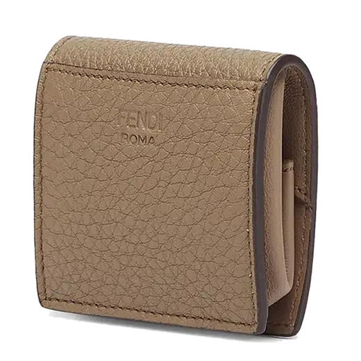 FENDI 女士浅棕色牛皮零钱包 8M0453-A91B-F1F20 商品图1