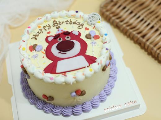 女孩款 Toy Story玩具总动员草莓熊 复古 可爱 翻糖 糖牌蛋糕 商品图0