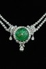 独角鹿西洋古董珠宝欧洲铂金镶嵌钻石哥伦比亚祖母绿公主型项链 商品缩略图2
