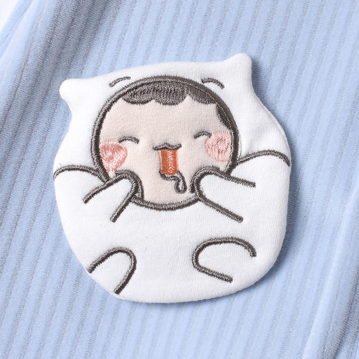 【双层加绒 一体保暖】婴儿加绒连体衣外出秋装男女宝宝哈衣爬服冬季新生儿保暖衣服 商品图3