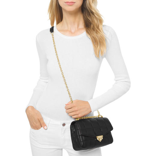 Michael Kors 女士黑色单肩包30H0G1SL1T-BLACK 商品图4