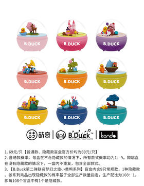 【停购】B.DUCK 梦幻之旅 小黄鸭音乐盒 第二弹 9只/盒 盲盒