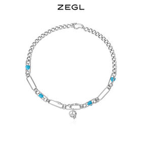 ZEGL设计师涂鸦项链女ins嘻哈锁骨毛衣链秋冬配饰品