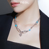 ZEGL设计师涂鸦项链女ins嘻哈锁骨毛衣链秋冬配饰品 商品缩略图2