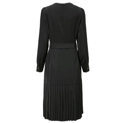 斜门襟压褶连衣裙 商品图1