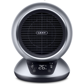 莱克(LEXY)暖风机电暖器电暖气 办公室卧室家用取暖器电暖风台式 冷暖两用NF301 银色