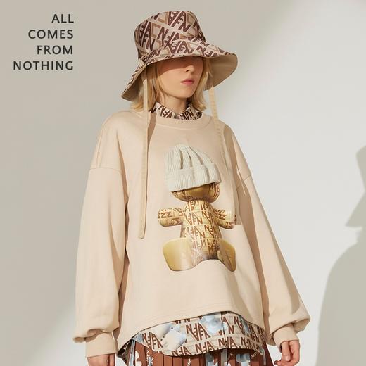 立体渔夫帽DIA小熊泡泡袖卫衣 商品图2