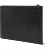 BOTTEGA VENETA 男士黑色牛皮编织短款钱包 138625-V4651-100 商品缩略图0