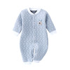 【优质好棉 透气吸汗】婴儿连体衣春秋保暖薄棉宝宝棉质哈衣新生儿衣服简约爬服 商品缩略图2