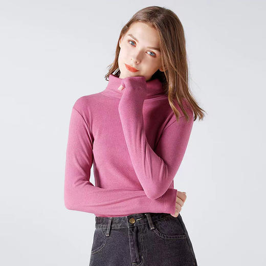 【秒杀品，不退不换】皇家丽美薄款有弹力修身显瘦柔软棉面料女士保暖上衣BN8060A 商品图0