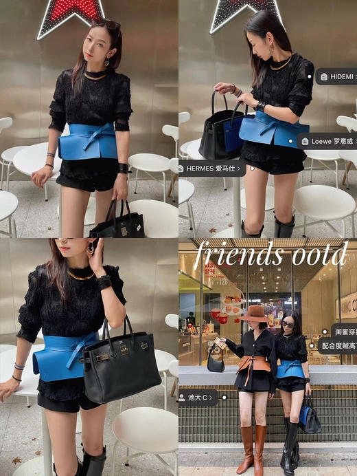 HIDEMI 到店必入艺术感雕花弹力上衣 黑色/米白色/奶油紫/巧克⼒⾊/清风绿 商品图8