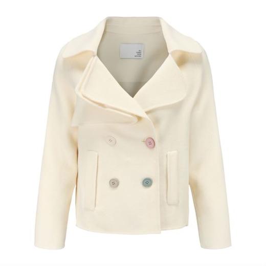 双排扣短款羊毛风衣 商品图0