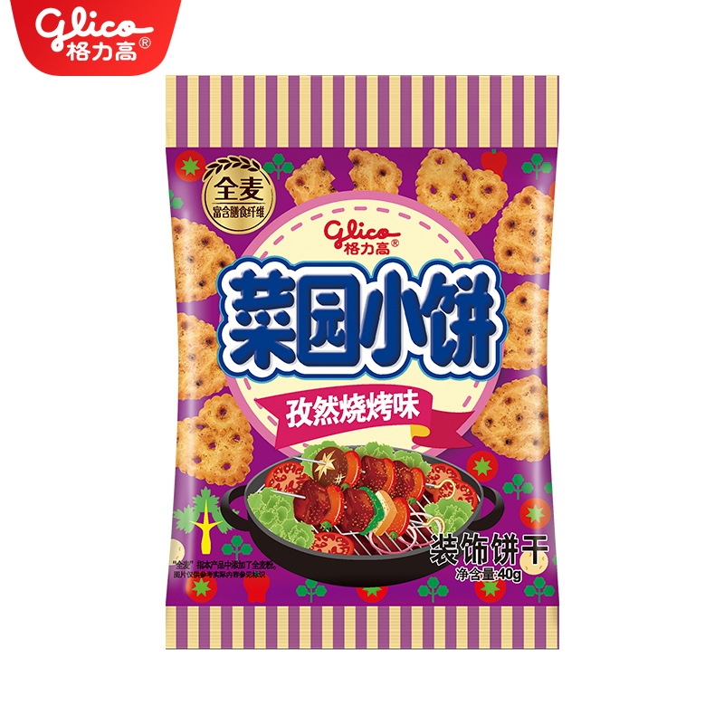 格力高菜园小饼孜然烧烤味40G*1