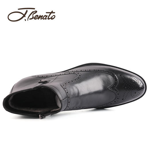 宾度男鞋男装商务休闲皮鞋8H15301 商品图6