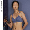 HSIA遐性感蕾丝内衣女法式三角杯防凸点云卷云舒抹胸式无钢圈文胸 商品缩略图0
