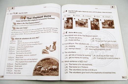 培生香港朗文小学英语教材 二年级下学期 阅读练习册 英文原版 Primary Longman Express 2B Reading 第二版朗文快车PLE 英文版 商品图2