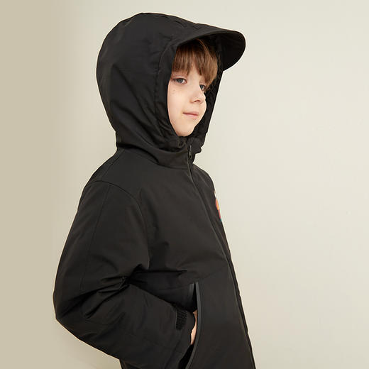 【玉米图案连帽保暖棉服】mettekids童装新品男童外套连帽防风保暖棉服 商品图3