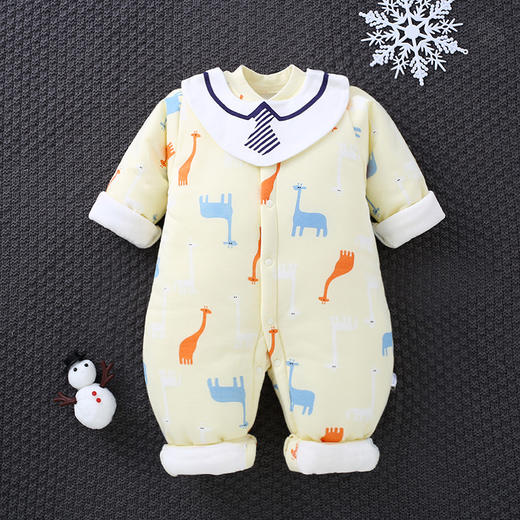 【宝宝出游之选】A类婴儿连体衣秋冬保暖宝宝哈衣纯棉baby爬服新款新生儿衣服 商品图13