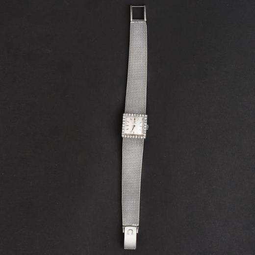 独角鹿西洋古董瑞士欧米伽18K白金镶嵌钻石古董女士腕表 商品图1