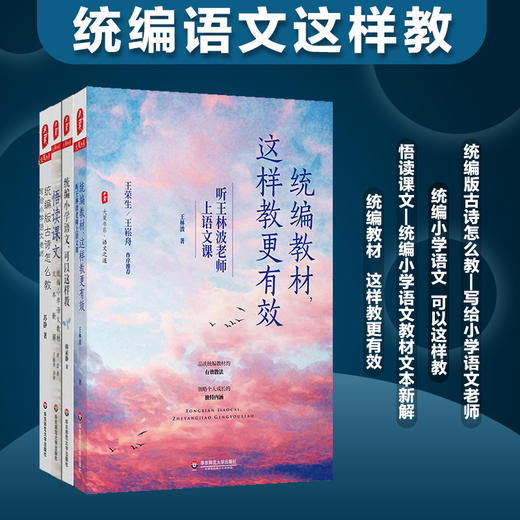 大夏书系 统编语文这样教4册 统编小学语文可以这样教+统编版古诗怎么教+悟读课文+统编教材这样教更有效 商品图0