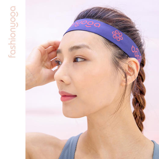FW020凡圣瑜伽发带头带运动吸汗女导汗带瑜伽跑步健身头戴止汗带 商品图0