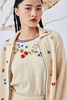 圆领手工绣花羊绒针织女套衫 SJF93W109N 商品缩略图1