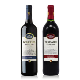 美国贝灵哲经典系列干红葡萄酒750ml 赤霞珠/梅洛 012384/012385