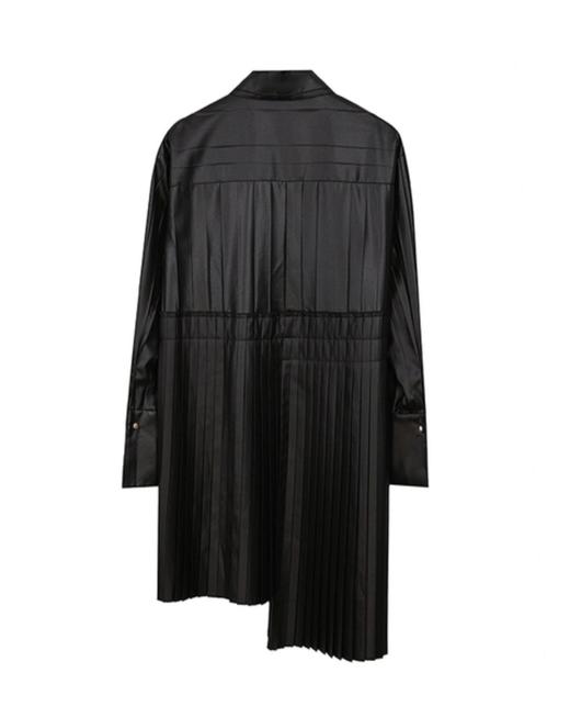 不对称压褶连衣裙 商品图1