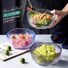 日式锤纹冰川玻璃碗透明沙拉碗家用餐具北欧网红彩色水果盘甜品碗 商品缩略图1