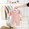 【优质好棉 透气吸汗】婴儿连体衣春秋保暖薄棉宝宝棉质哈衣新生儿衣服简约爬服 商品缩略图9