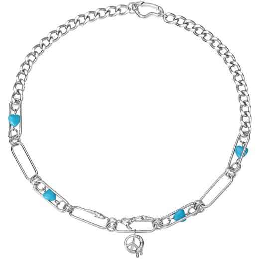 ZEGL设计师涂鸦项链女ins嘻哈锁骨毛衣链秋冬配饰品 商品图7