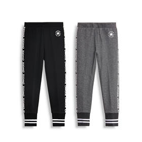 Converse/匡威童装冬季女童加绒保暖针织束脚打底长裤CV2142044