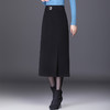 时尚厚款包臀裙，长款开衩裙印花长裙毛呢半身裙MYX-6763 商品缩略图2