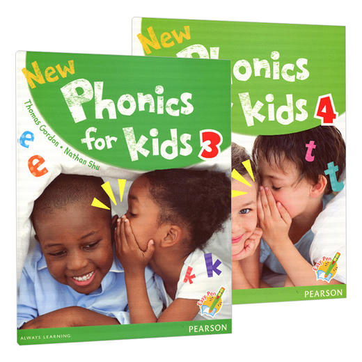 香港朗文幼儿英语自然拼读教材2册 英文原版 New Phonics for kids 3-4级别 学生用书 培生分级阅读 亲子幼儿中班教材 英文版书籍 商品图0