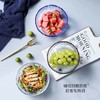 日式锤纹冰川玻璃碗透明沙拉碗家用餐具北欧网红彩色水果盘甜品碗 商品缩略图2
