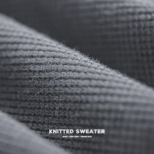 【男士穿搭新选择 舒适无束缚】中高领华夫格卫衣 商品图1