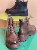 西村名物2021秋冬新款马丁靴女ins潮厚底牛皮时尚短靴T21DS45801 商品缩略图0