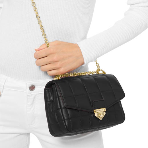 Michael Kors 女士黑色单肩包30H0G1SL1T-BLACK 商品图3