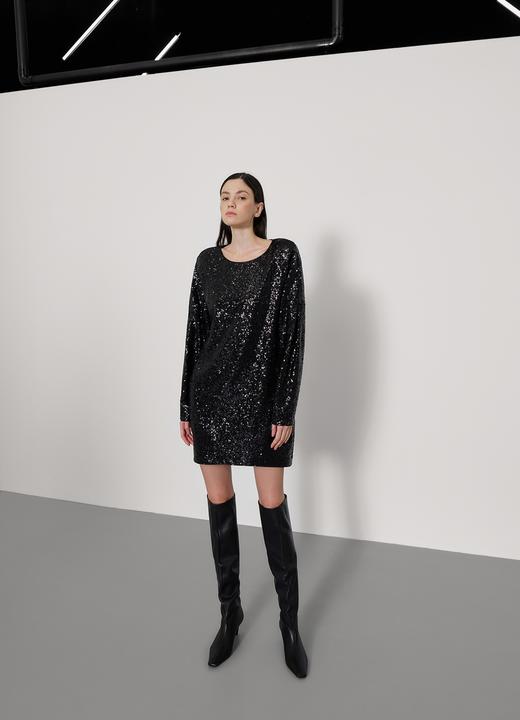 一字领直身连衣裙 商品图2