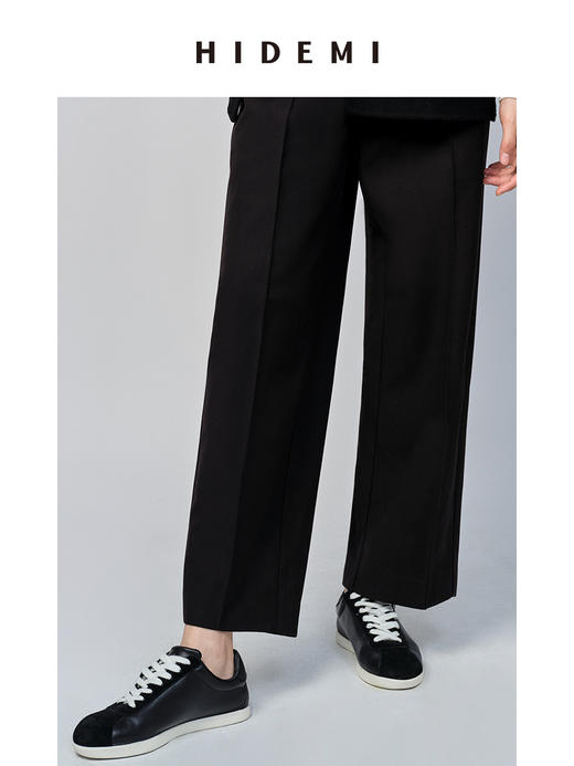 HIDEMI简约设计感小羊皮球鞋sneaker 黑色/白色/棕色 商品图9