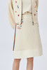   针梭相拼手工绣花羊绒半身裙 SJF93W341N 商品缩略图0