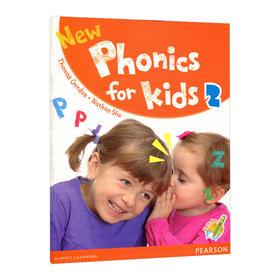 香港朗文幼儿英语自然拼读教材2级别 英文原版 New Phonics for kids 2 学生用书 亲子幼儿小班教材 可搭配培生易学笔 点读笔