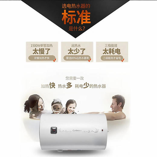 康宝 CBD60-WA9（60L）电热水器家用节能速热浴室淋浴即热式储水热水器 商品图8