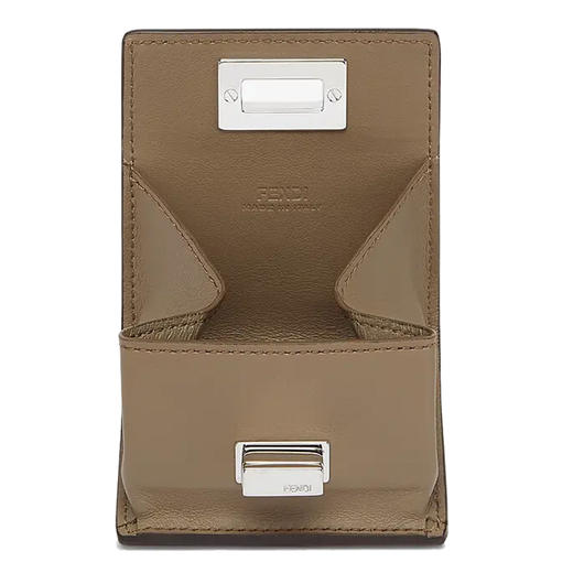 FENDI 女士浅棕色牛皮零钱包 8M0453-A91B-F1F20 商品图2