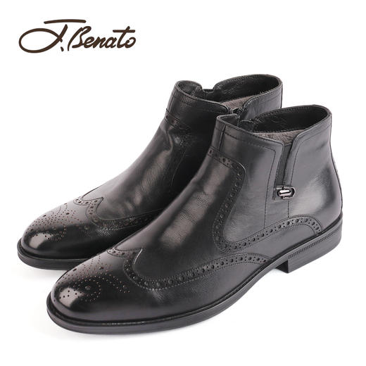 宾度男鞋男装商务休闲皮鞋8H15301 商品图0