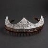 独角鹿西洋古董装饰艺术时期西班牙王室珍藏白金镶嵌钻石鸢尾冠冕 商品缩略图1