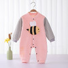 【双层加绒 一体保暖】婴儿加绒连体衣外出秋装男女宝宝哈衣爬服冬季新生儿保暖衣服 商品缩略图10